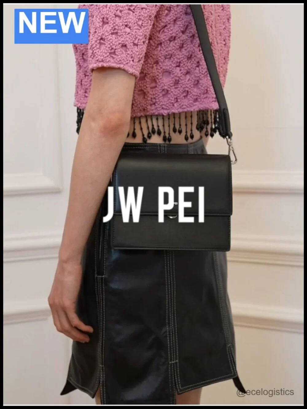 Vegan Leather Mini Flap Crossbody Bag Detachable Strap Push-Lock Closure